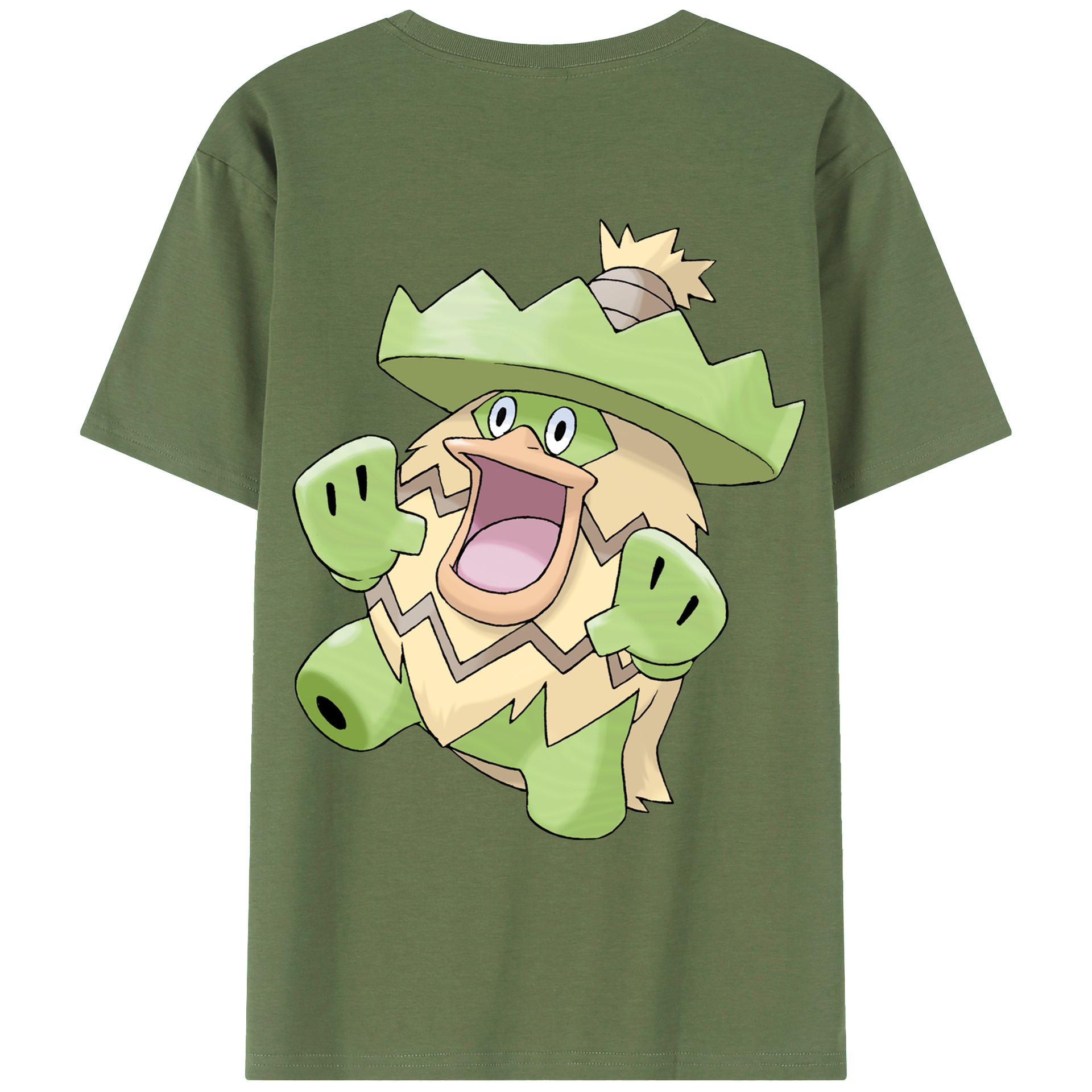 （画像用） ポケットモンスター Pokémon 綿100％ メンズ半袖Tシャツ（バックプリント） 通気性